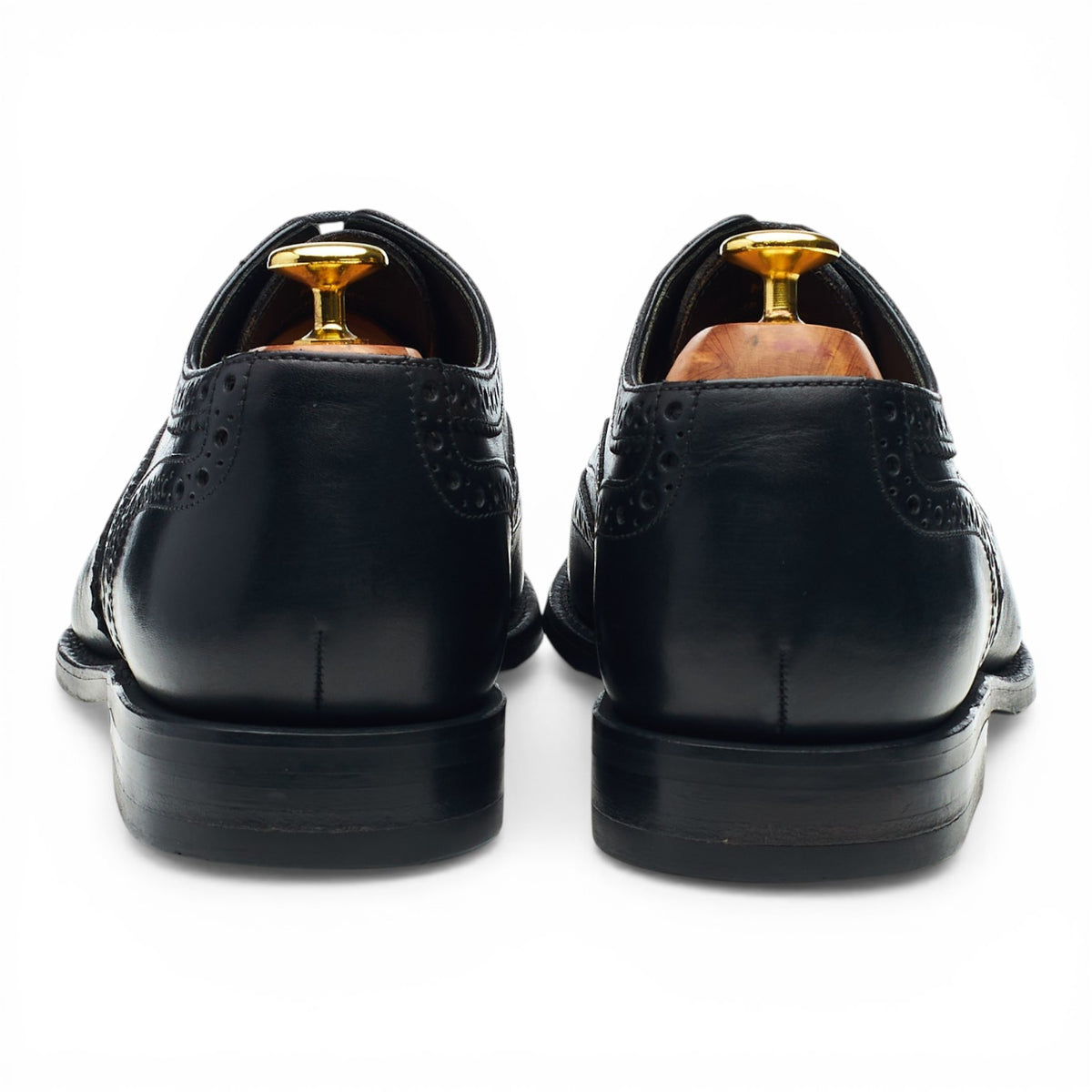 Design 'Kerridge' Black Leather Oxford Brogues UK 8 F