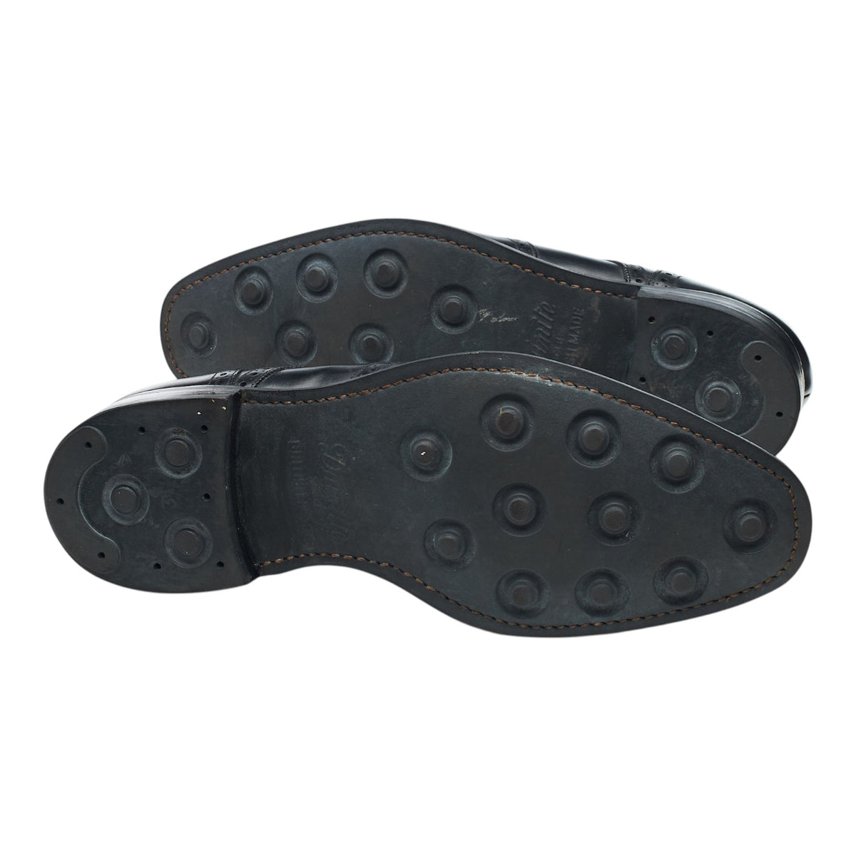 1880 'Wembley' Black Leather Derby Brogues UK 8.5 G