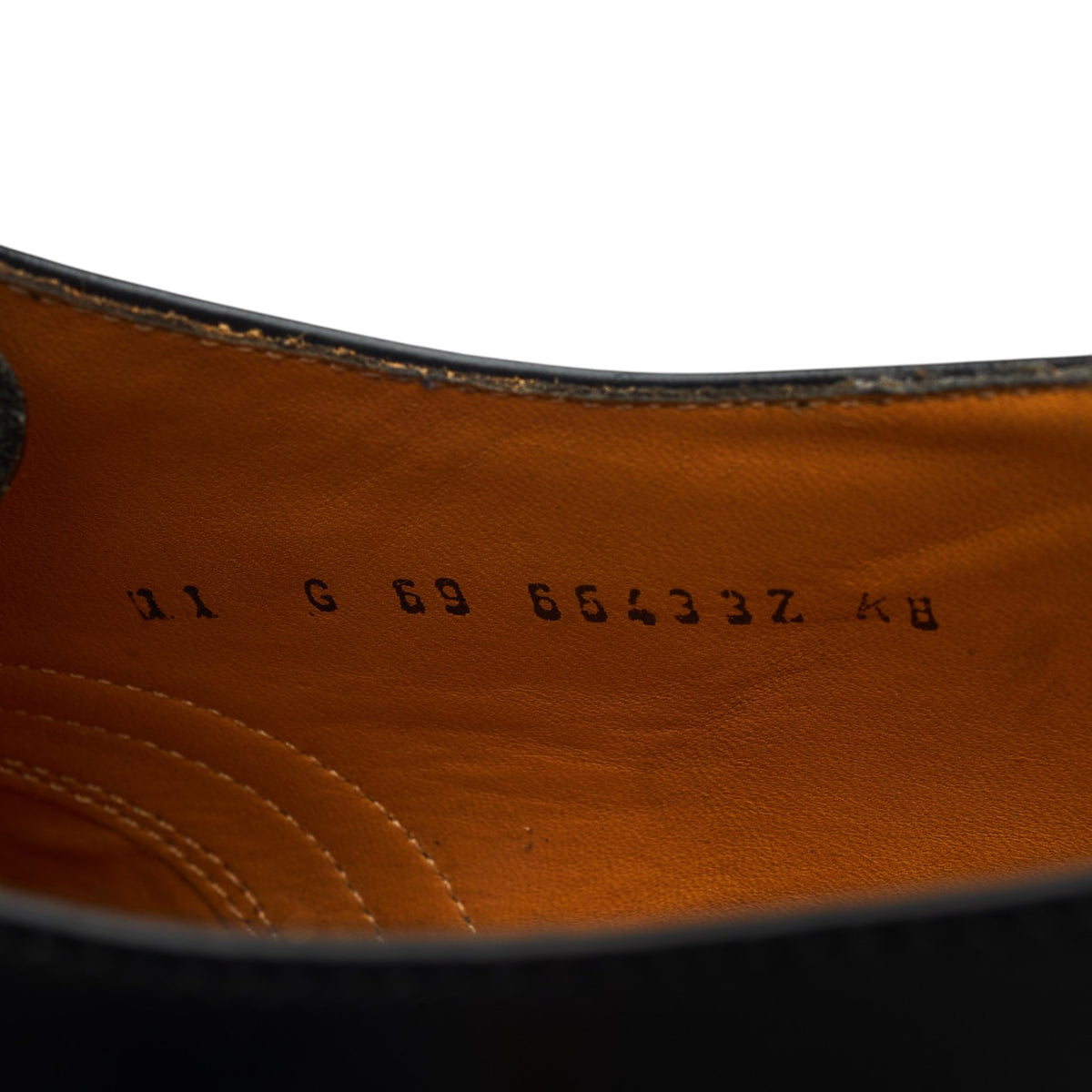 'Alfred' Black Leather Oxford Brogues UK 11 G