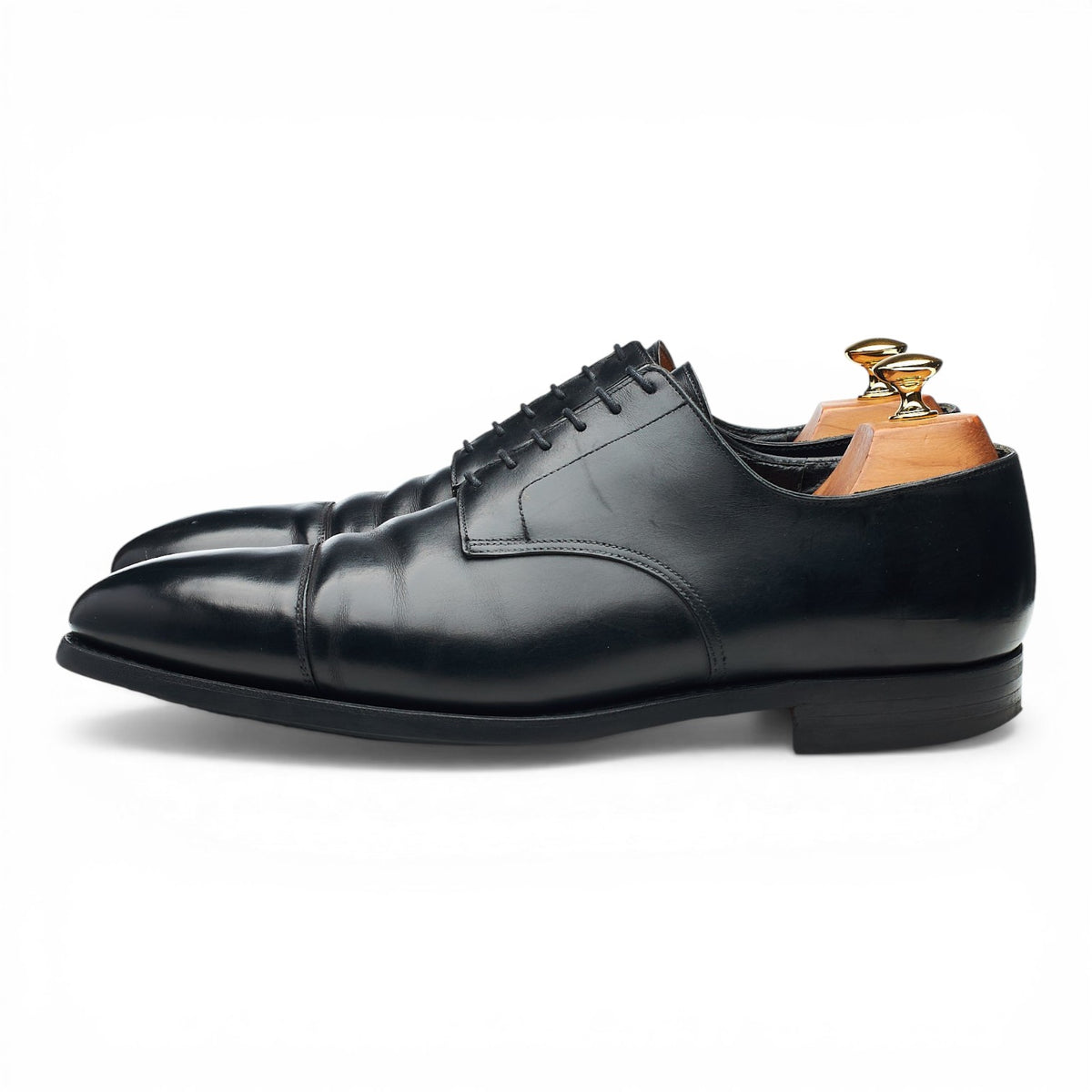 'Prestwood' Black Leather Derby UK 10 E