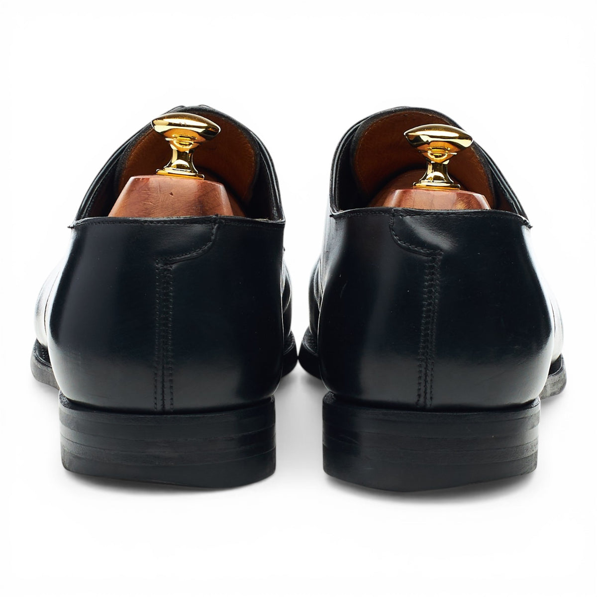 'Prestwood' Black Leather Derby UK 10 E