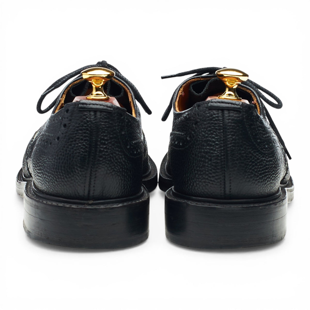 Kurt Geiger Black & White Grain Leather Spectator Brogues UK 9