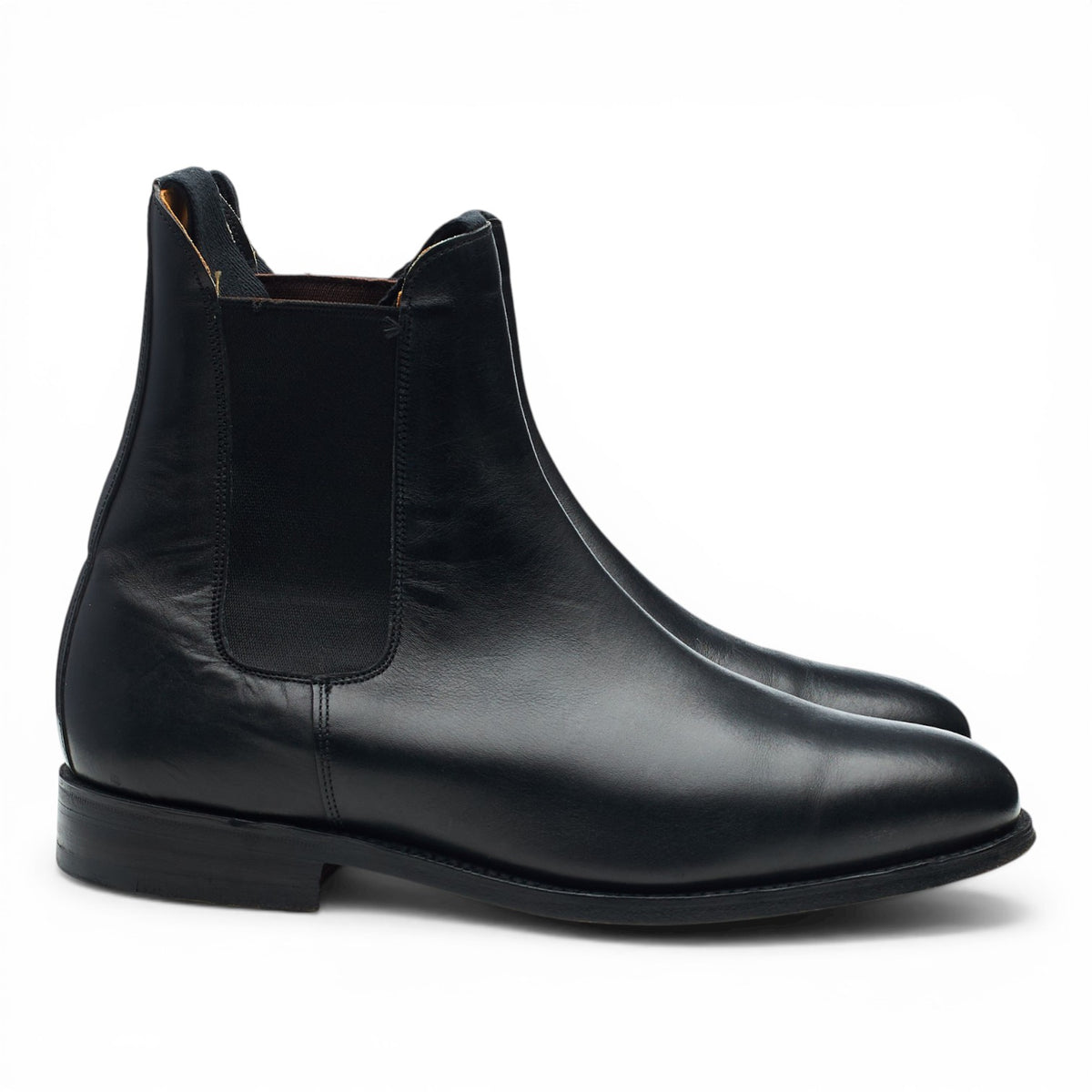 'JS6119' Black Leather Chelsea Boots UK 7