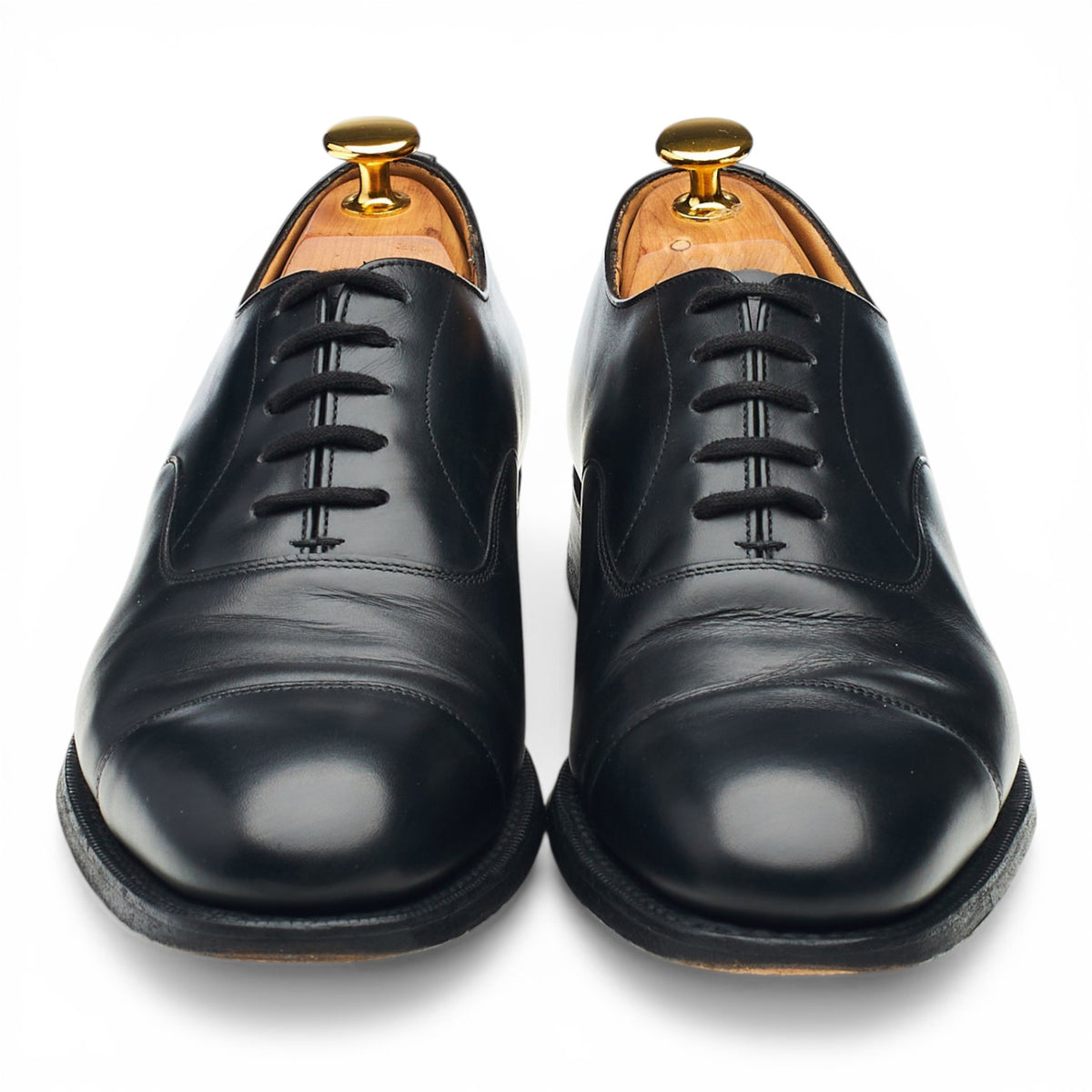 'Osborne' Black Leather Oxford UK 6 F