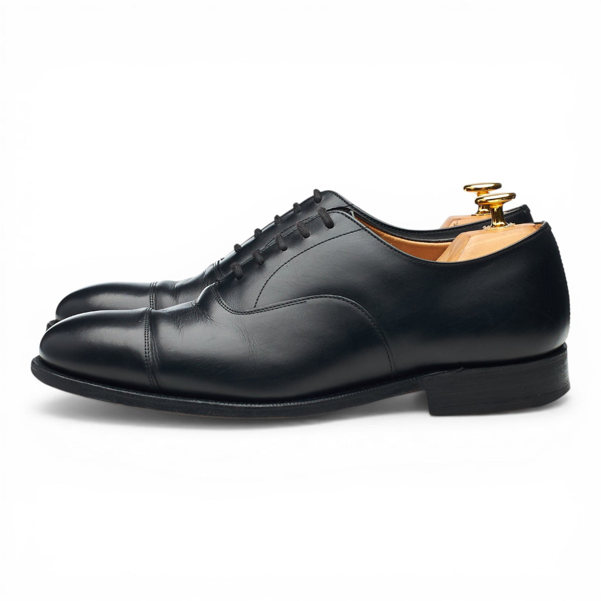 'Osborne' Black Leather Oxford UK 6 F