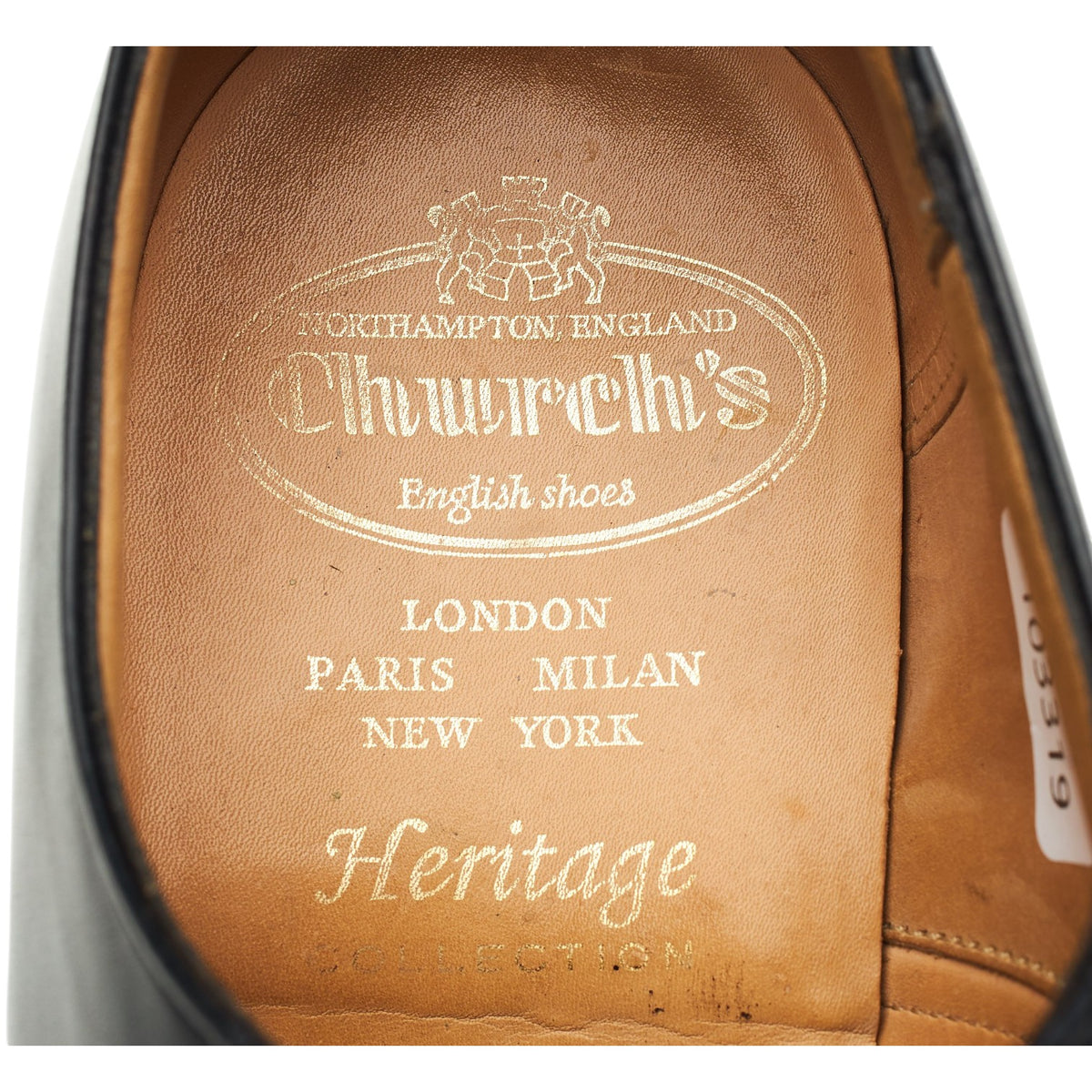 'Osborne' Black Leather Oxford UK 6 F