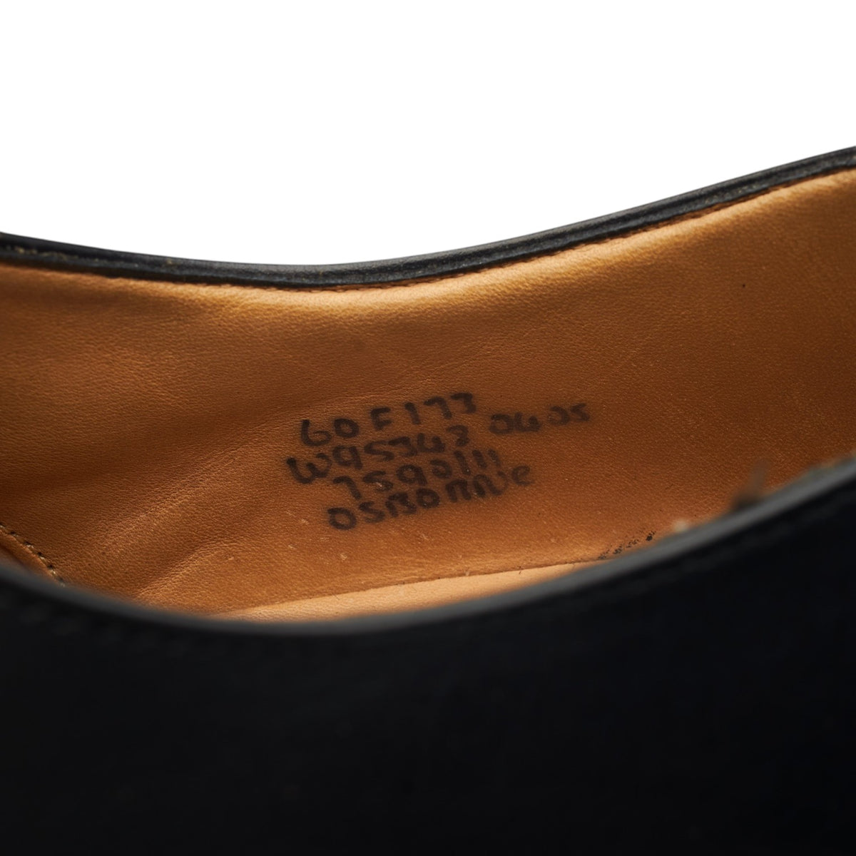 'Osborne' Black Leather Oxford UK 6 F