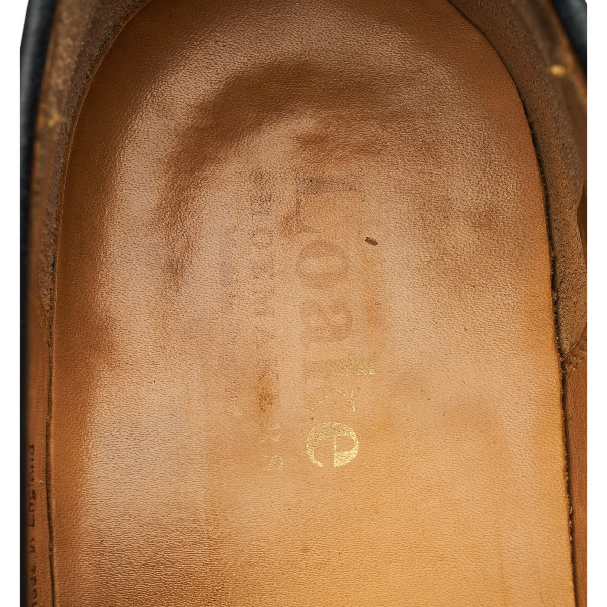 'Lincoln' Black Leather Tassel Loafers UK 7 F