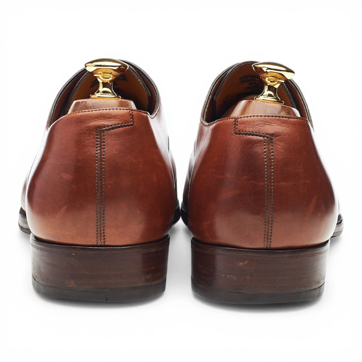 'Cambridge' Tan Brown Leather Oxford UK 10.5 E