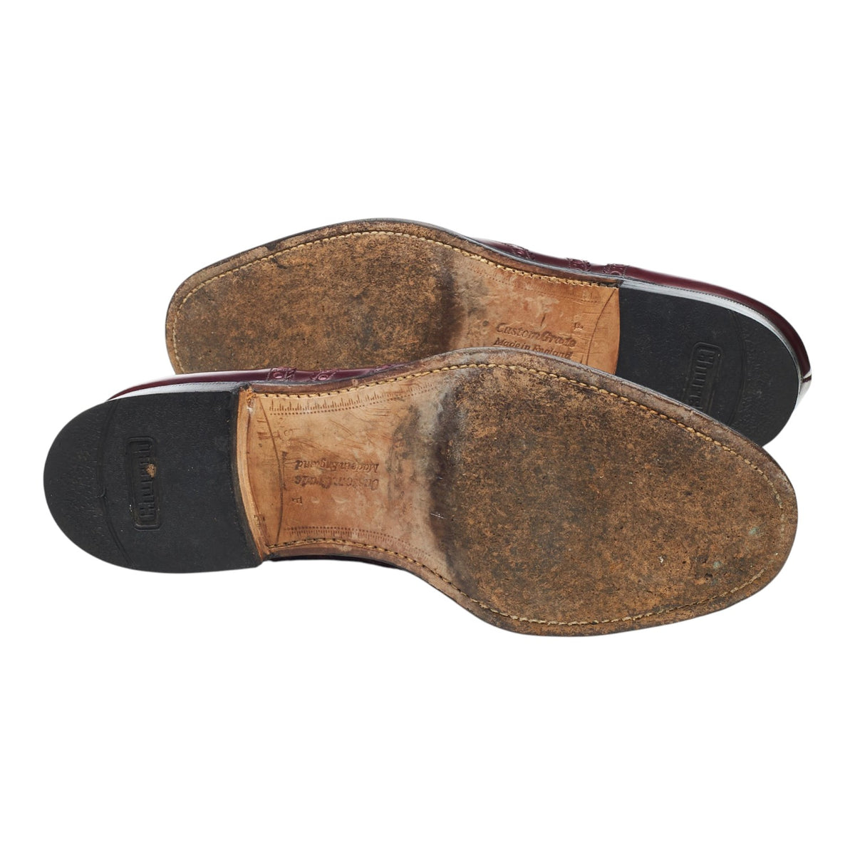 'Burwood' Burgundy Leather Oxford Brogues UK 8.5 F