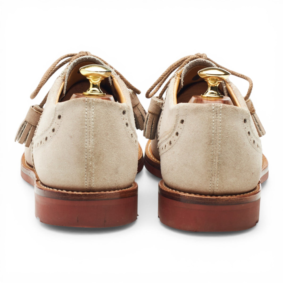 Stone Suede Saddle Oxford UK 7.5 F