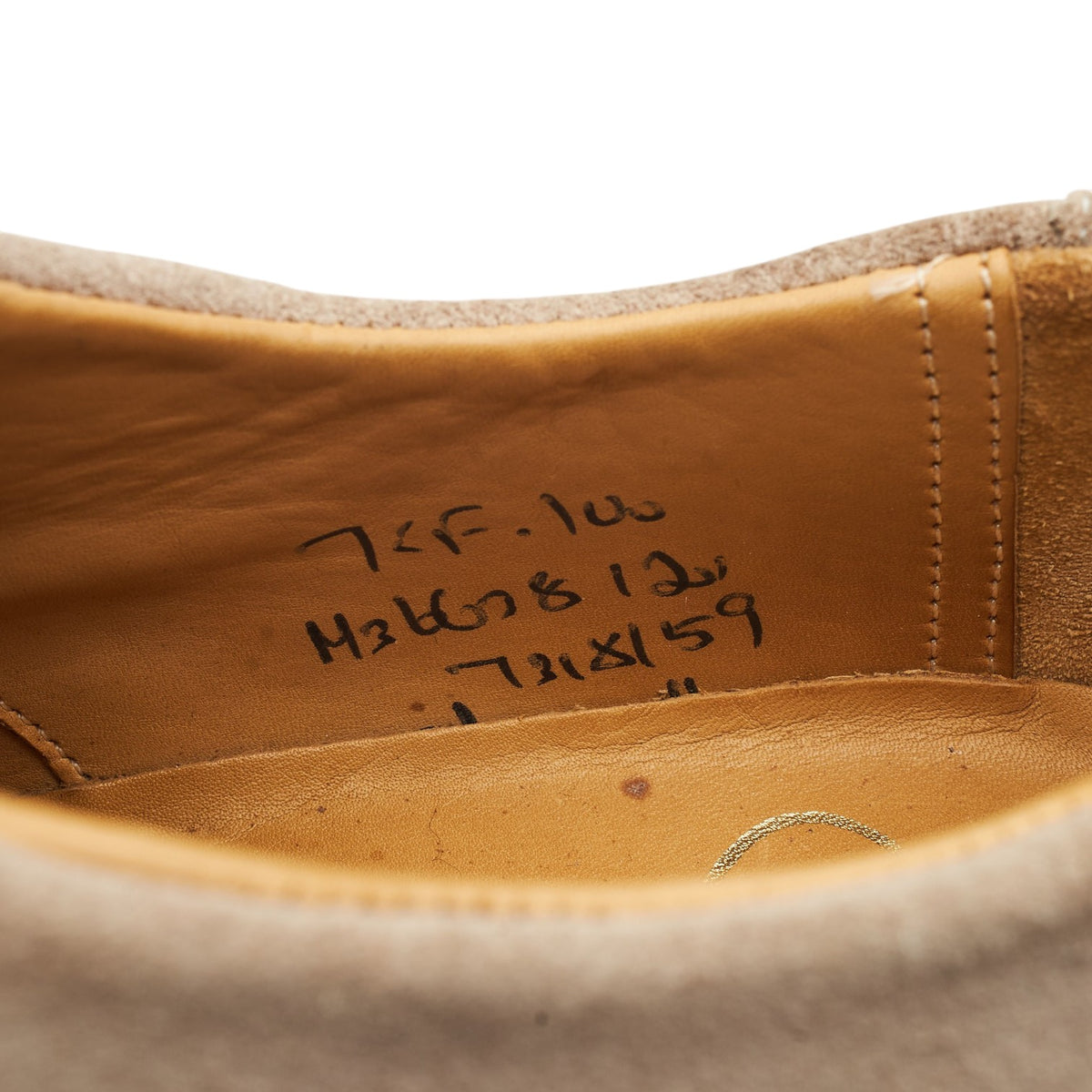 Stone Suede Saddle Oxford UK 7.5 F