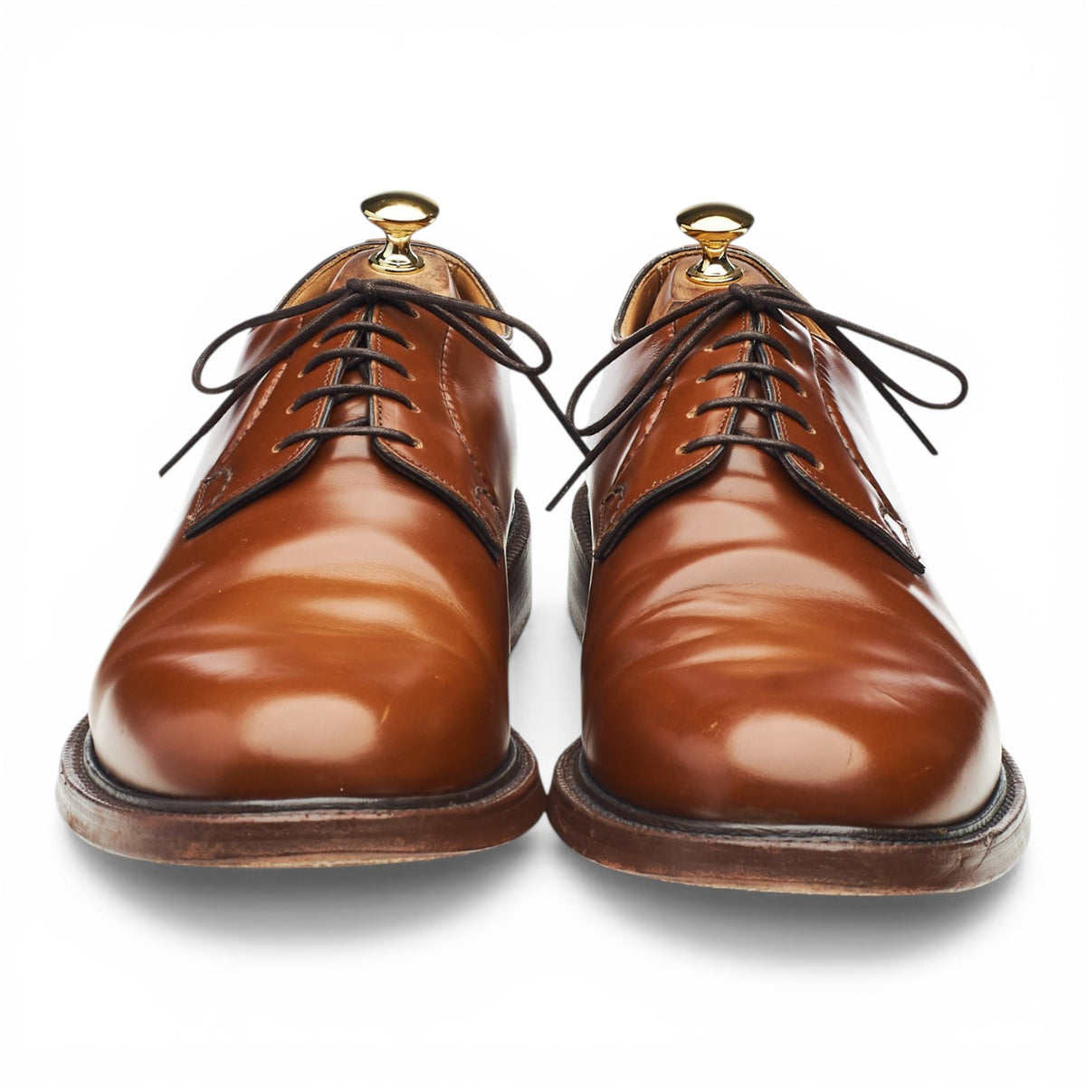 'Shannon' Tan Brown Leather Derby UK 11 G