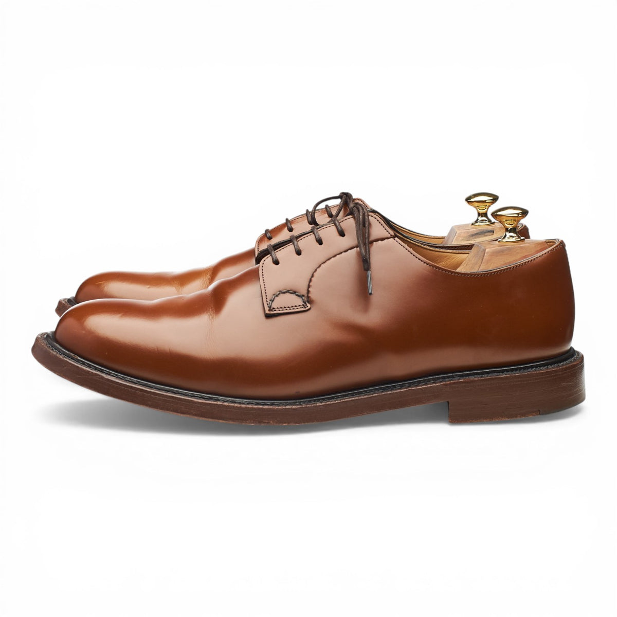 'Shannon' Tan Brown Leather Derby UK 11 G