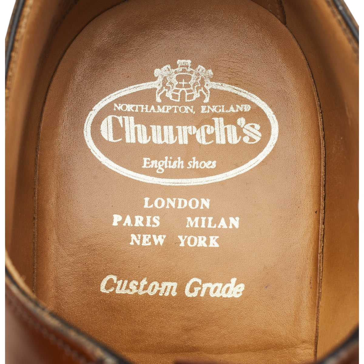 'Shannon' Tan Brown Leather Derby UK 11 G