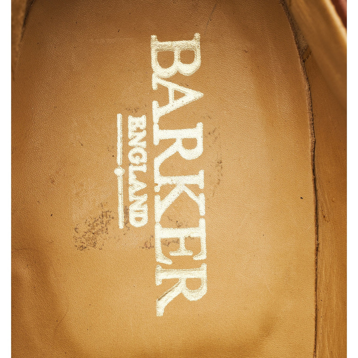 Tan Brown Leather Split Toe Loafers UK 7.5 F