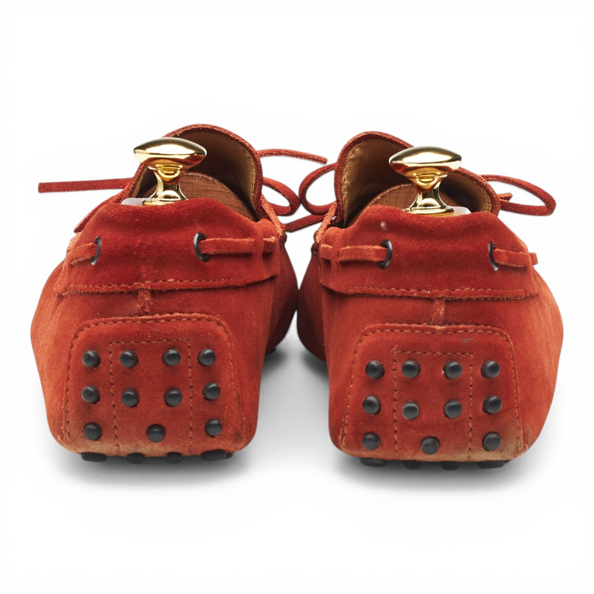 Gommino Red Suede Driving Loafers UK 9