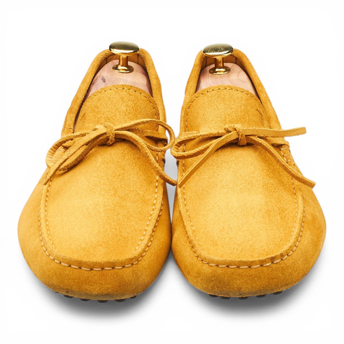 Gommino Yellow Suede Driving Loafers UK 9