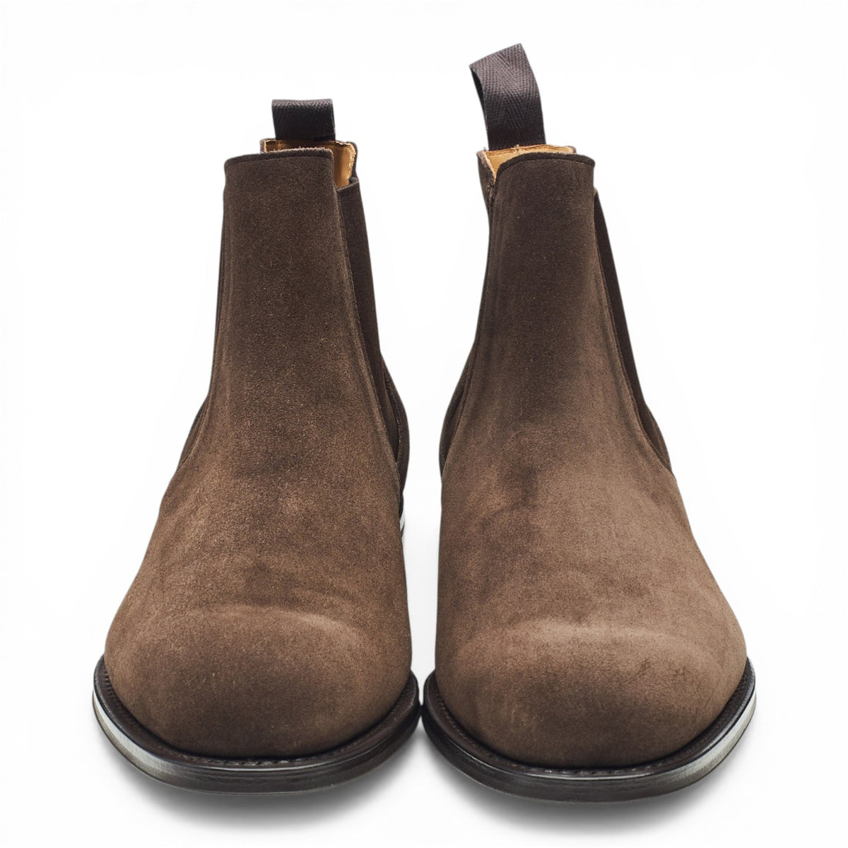 'Amberley' Dark Brown Suede Chelsea Boots UK 10 G