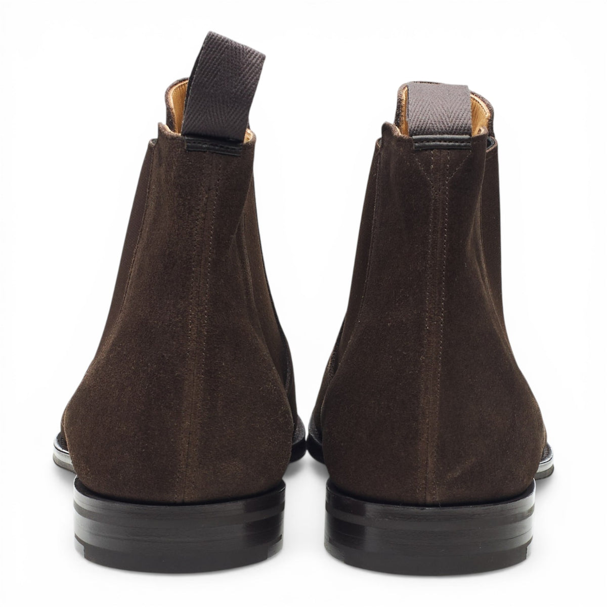 'Amberley' Dark Brown Suede Chelsea Boots UK 10 G