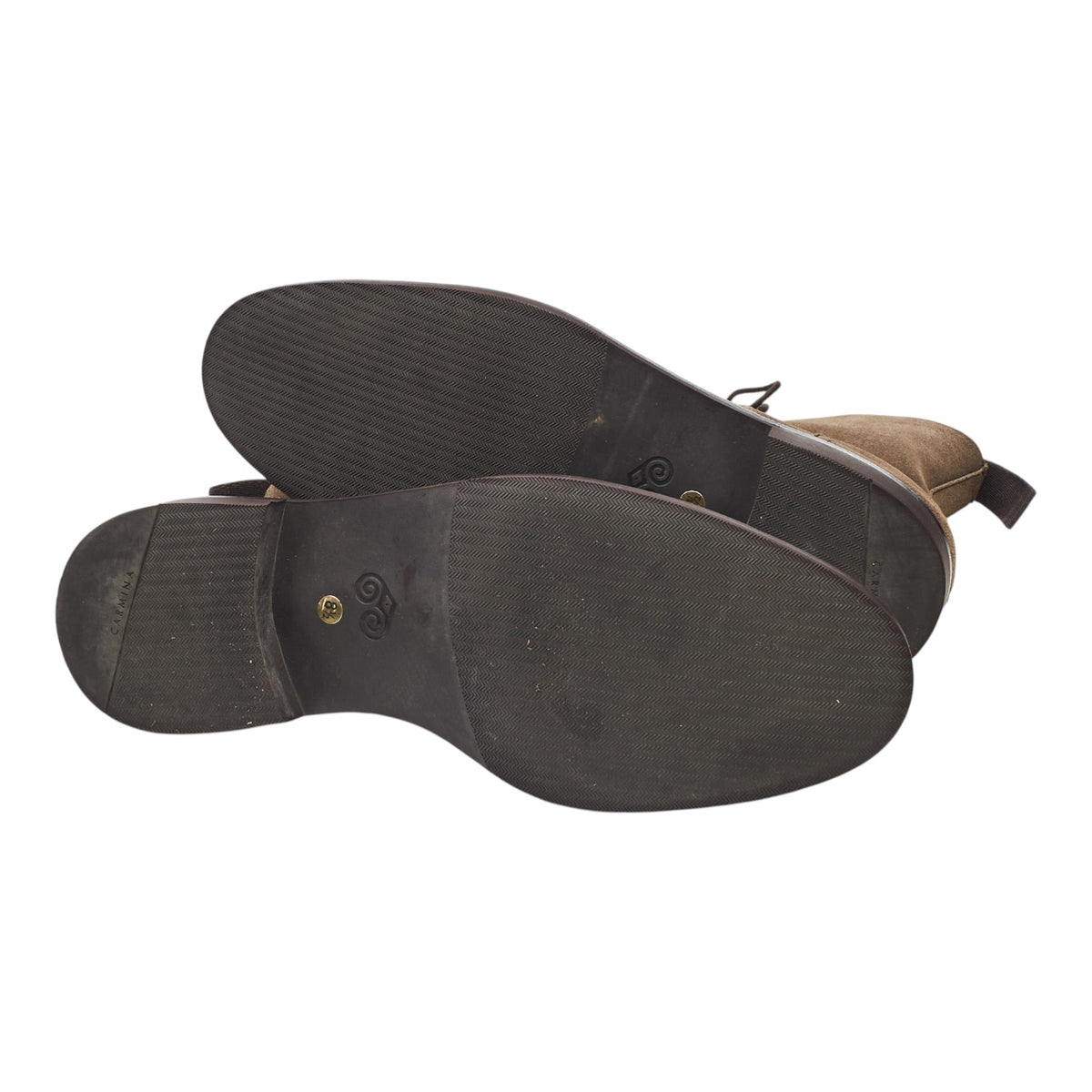 '80184' Brown Suede Cap Toe Boots UK 8