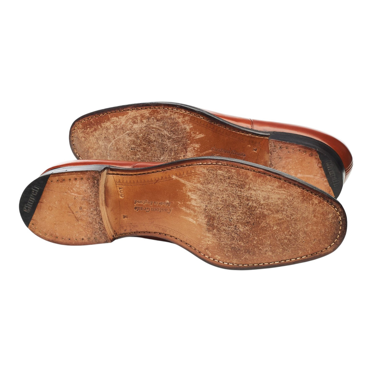 'Consul IV' Tan Brown Leather Oxford UK 10 E