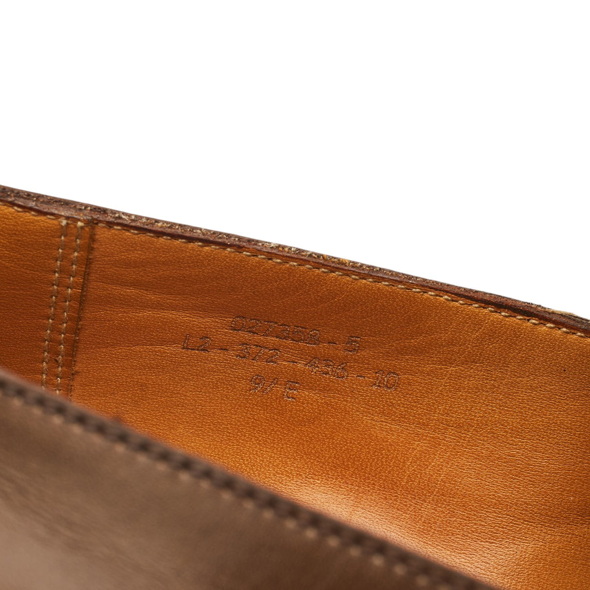 '436' Brown Leather Loafers 9.5 E UK 10