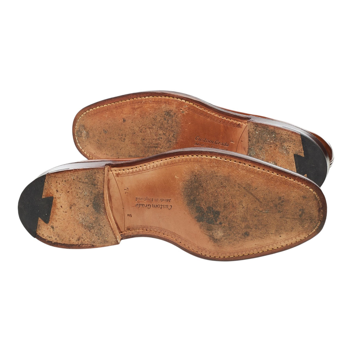 'Grafton' Tan Brown Leather Derby Brogues UK 7.5 F