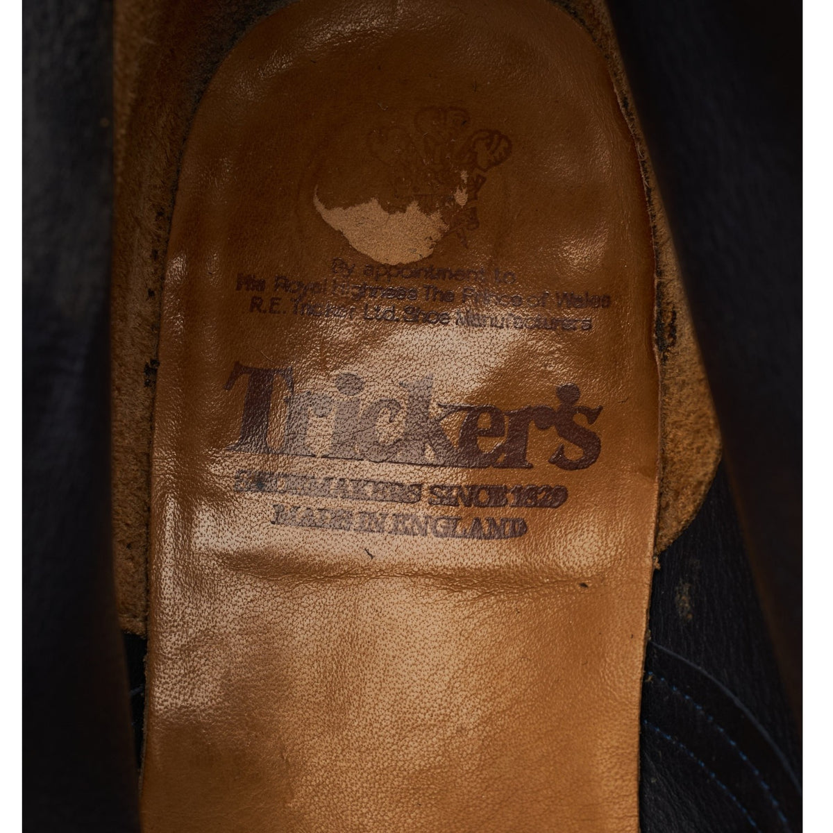 'Scott' Navy Blue Suede Cap Toe Boots UK 8