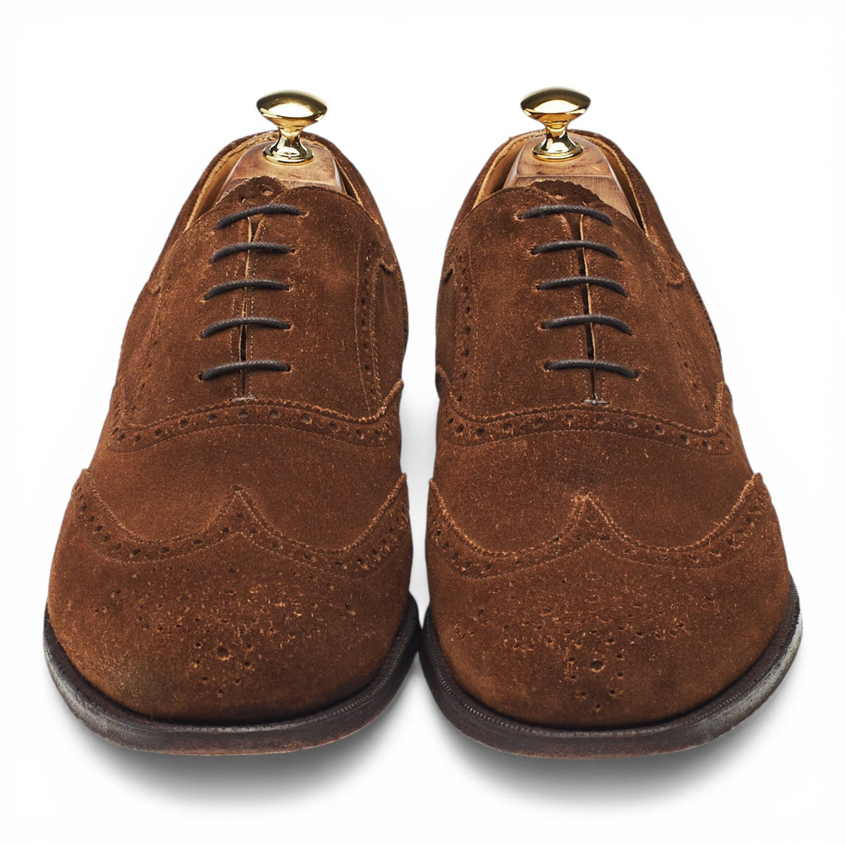 'Grosvenor II' Brown Suede Oxford Brogues UK 11 F