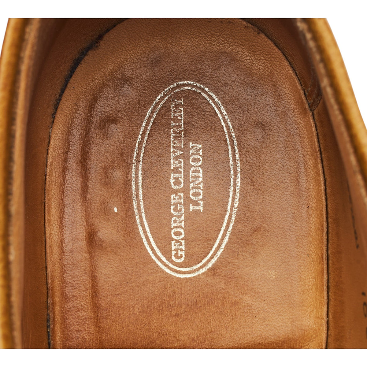 'Archie' Tan Brown Grain Leather Derby UK 10 E