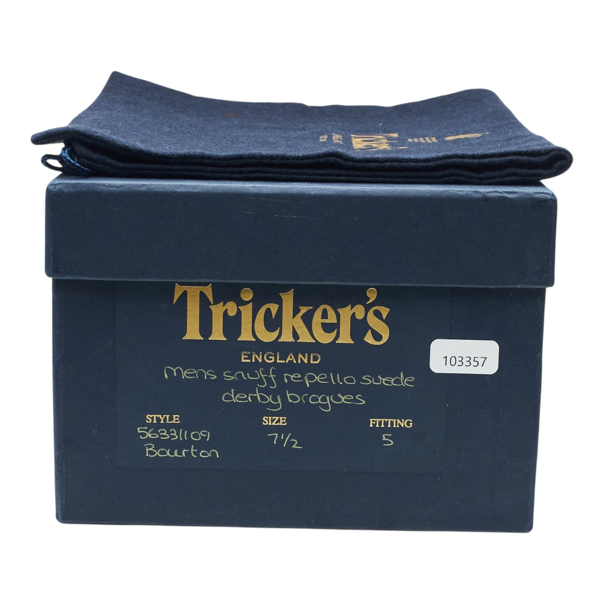 'Bourton' Snuff Brown Suede Derby Brogues UK 7.5