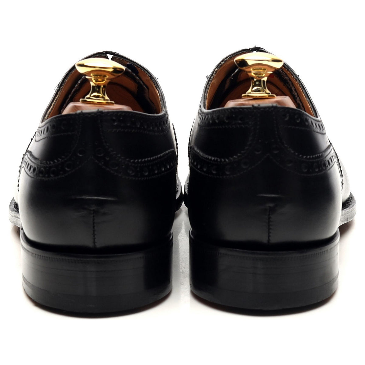 &#39;Diplomat&#39; Black Leather Oxford Brogues UK 6.5 G
