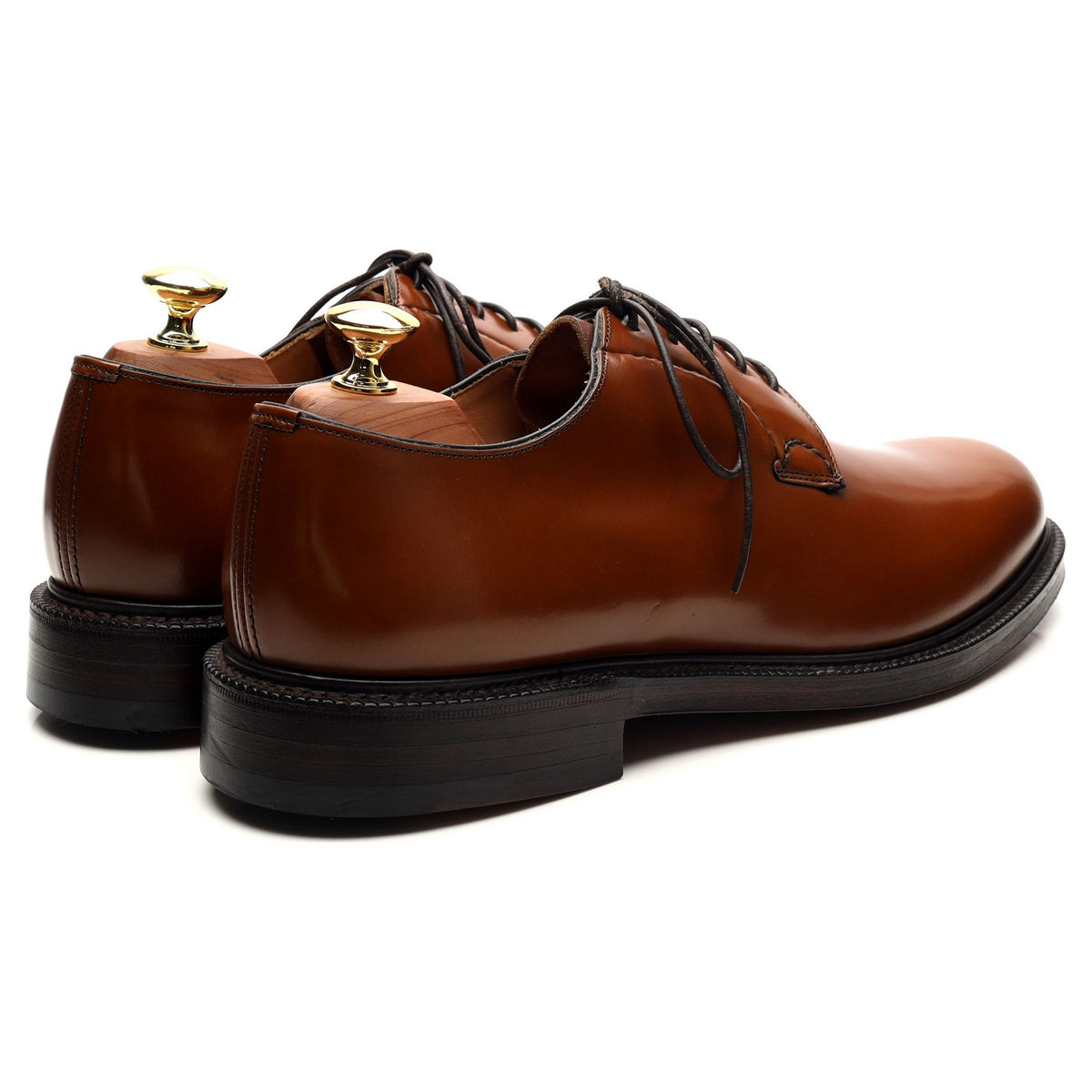 &#39;Shannon&#39; Brown Leather Derby UK 8 F