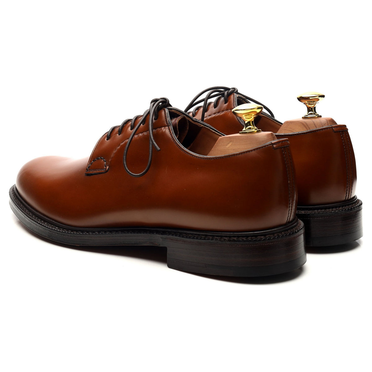 &#39;Shannon&#39; Brown Leather Derby UK 8 G