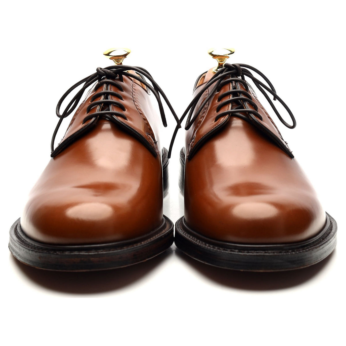 &#39;Shannon&#39; Brown Leather Derby UK 8 G
