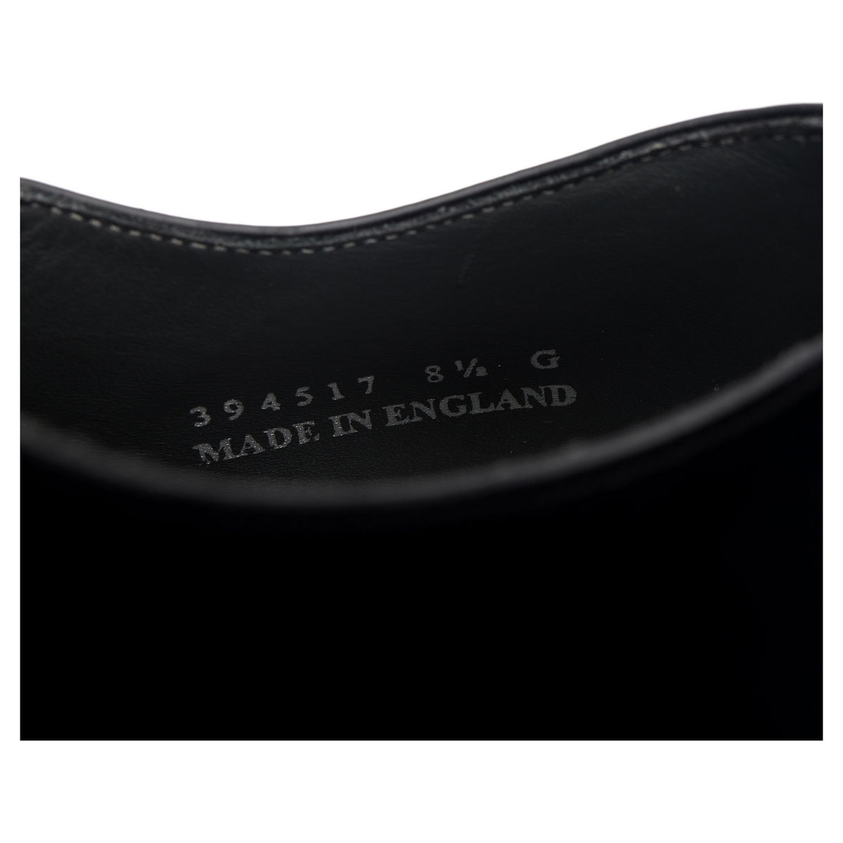 &#39;Winsford&#39; Black Leather Oxford UK 8.5 G