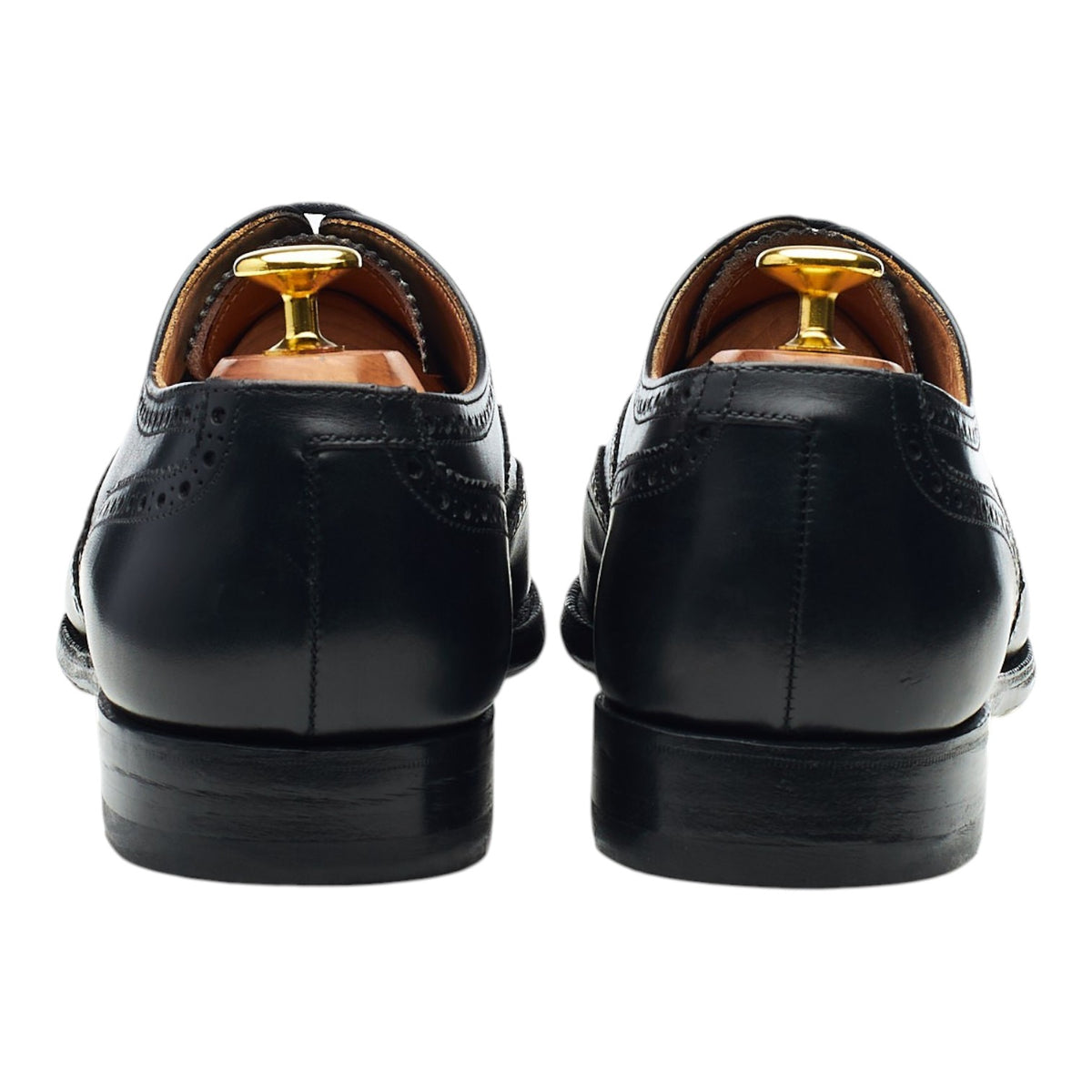 'Finsbury' Black Leather Oxford Brogues UK 8.5 E