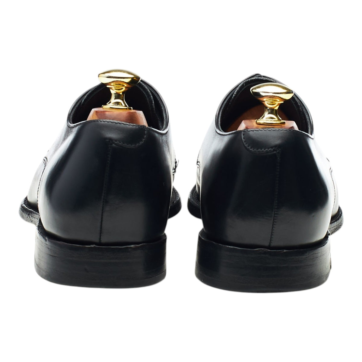 1880 'Cornwall' Black Leather Derby UK 7 E