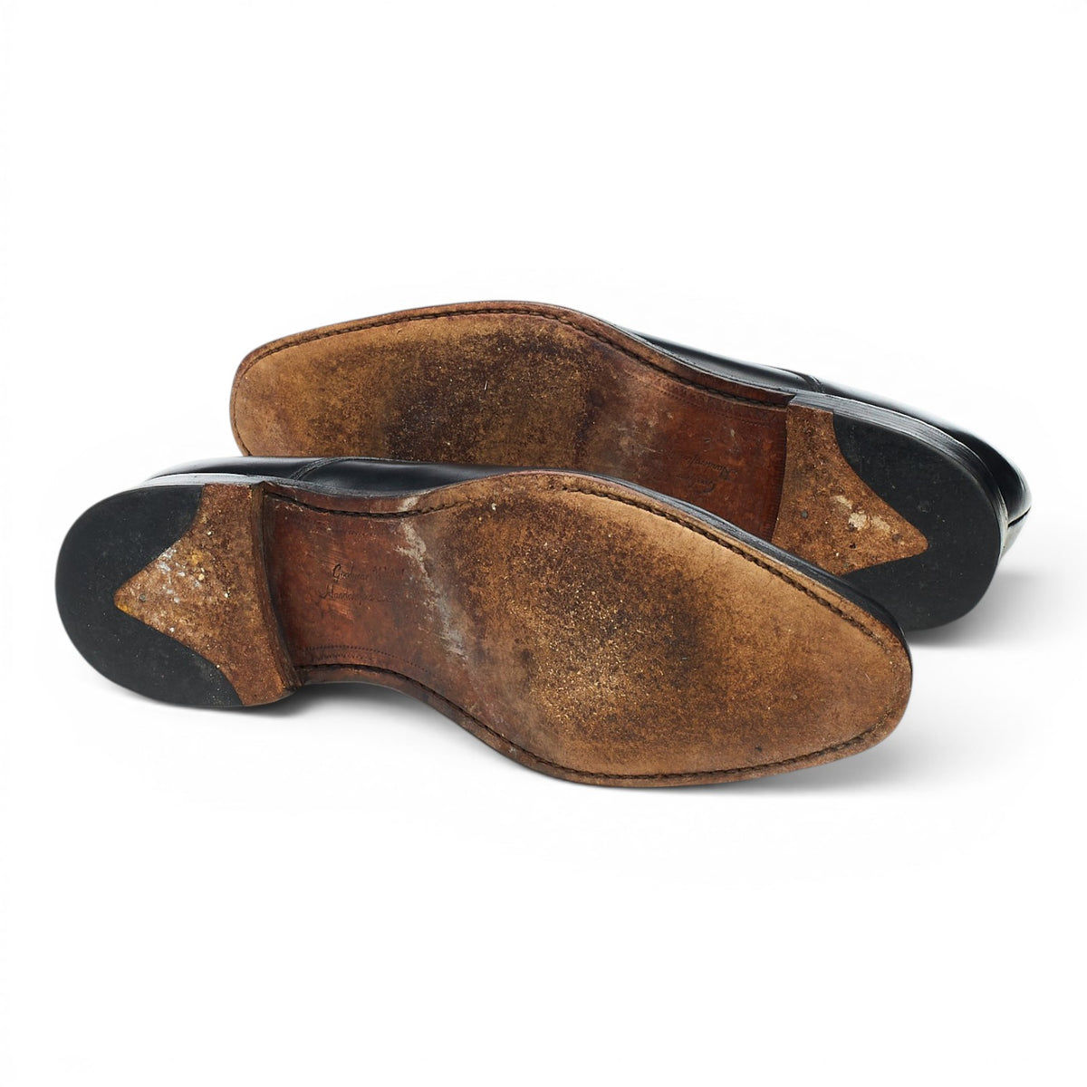 1880 'Cornwall' Black Leather Derby UK 7 E