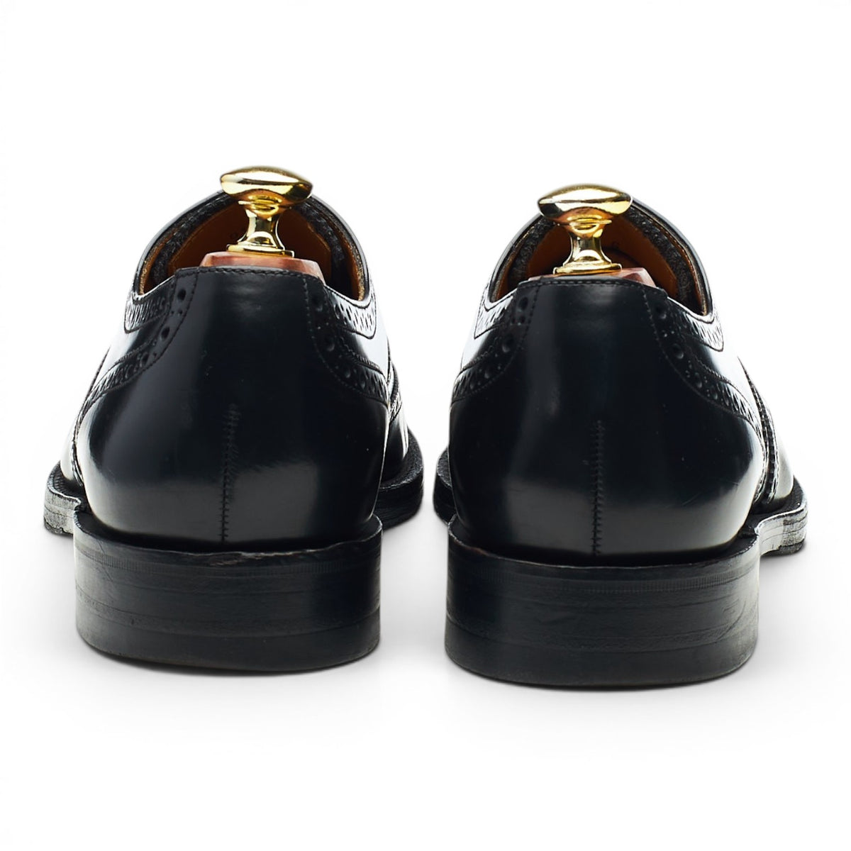 '202B' Black Leather Oxford Brogues UK 7.5 G