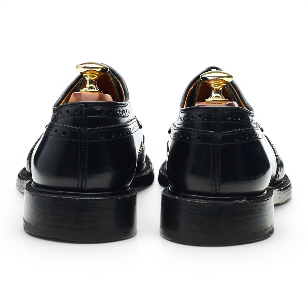 'Grafton' Black Leather Derby Brogues UK 7 G