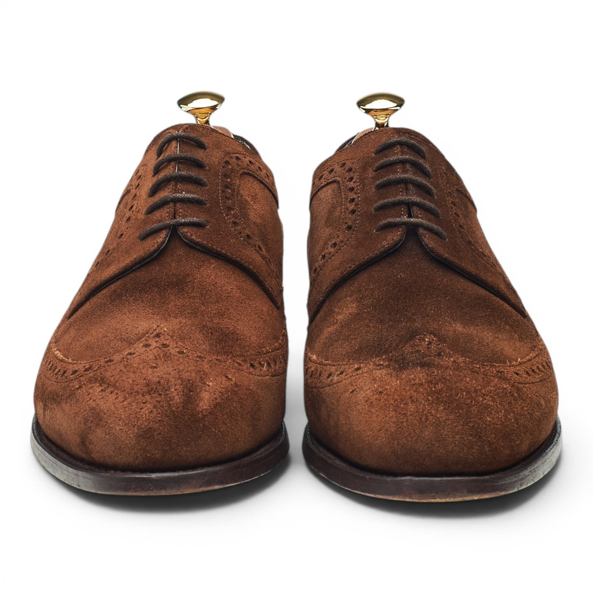 'Woodbridge' Brown Suede Derby Brogues UK 10 G