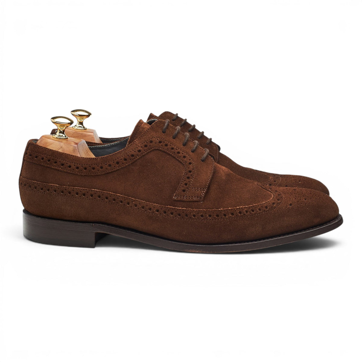 'Woodbridge' Brown Suede Derby Brogues UK 10 G