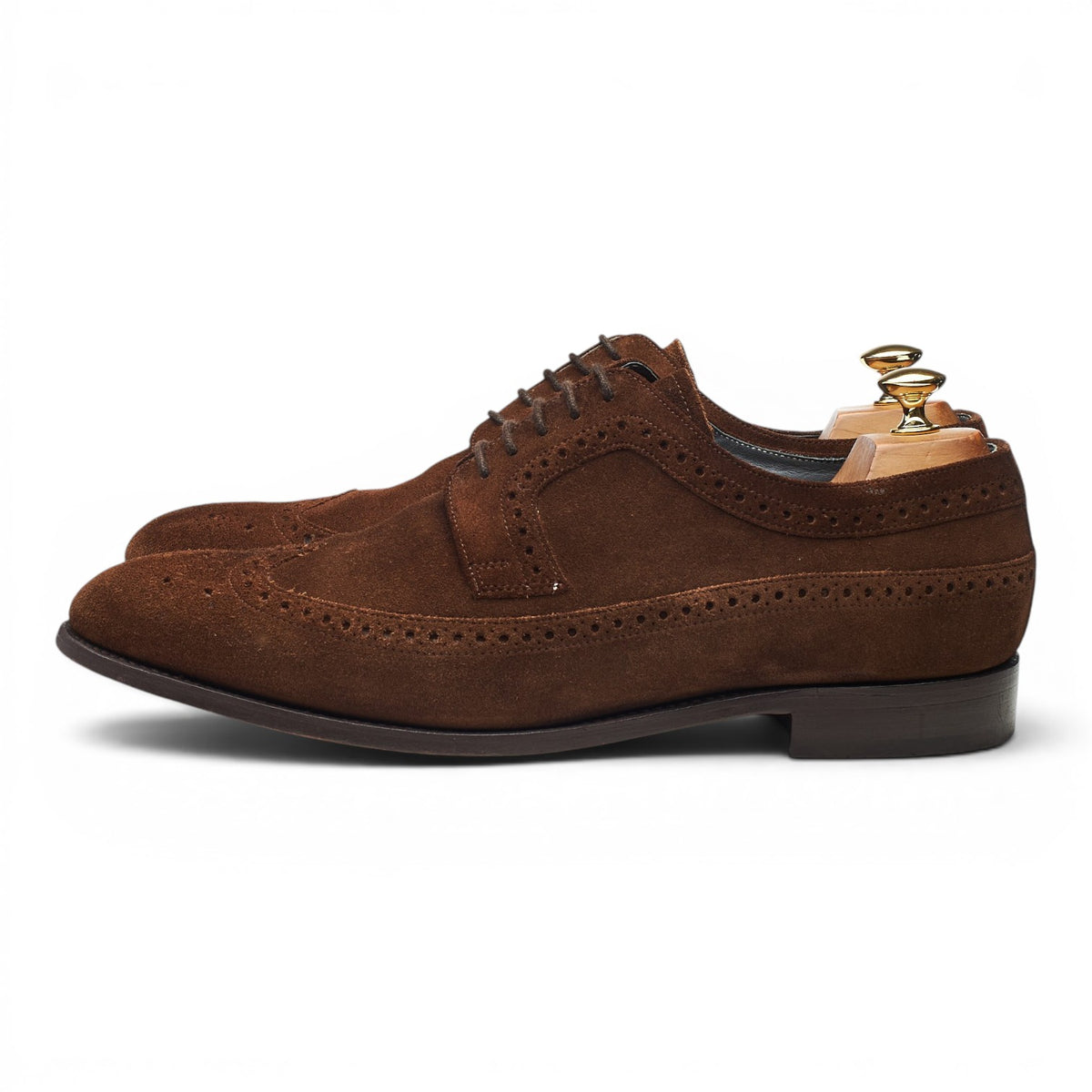 'Woodbridge' Brown Suede Derby Brogues UK 10 G