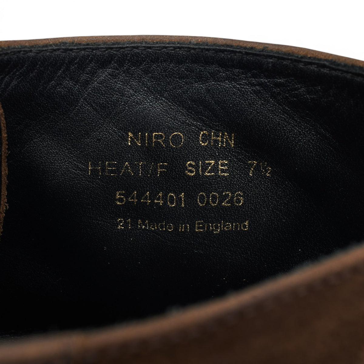 'Niro' Brown Nubuck Leather Boots UK 7.5 F