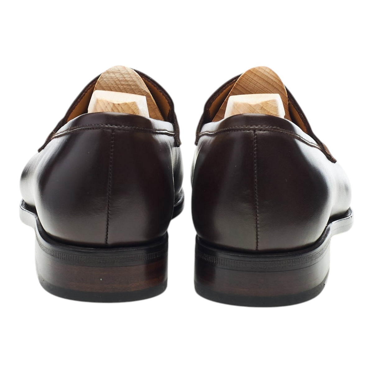 MTO 'Wayne 718' Dark Brown Leather Loafers UK 6.5 F