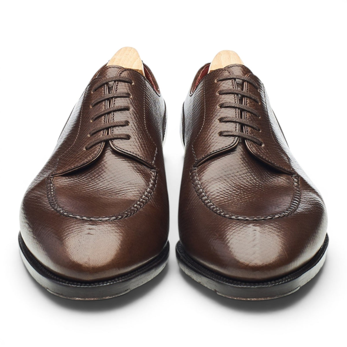 MTO '135 Artista' Dark Brown Grain Leather Split Toe Derby UK 8 F