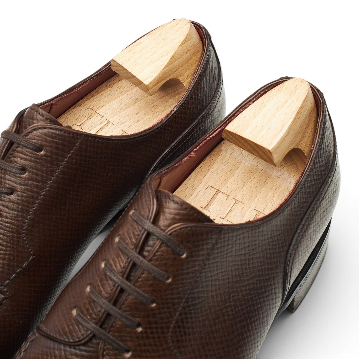 MTO '135 Artista' Dark Brown Grain Leather Split Toe Derby UK 8 F