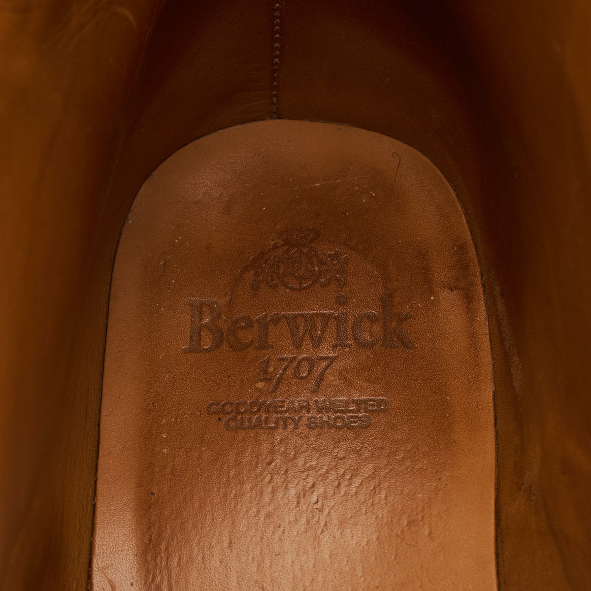 '321' Brown Cordovan Leather Boots UK 12